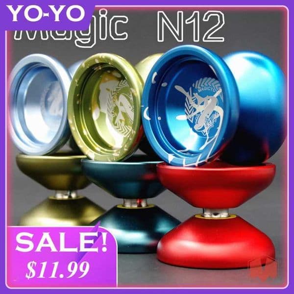 MAGICYOYO--N12 Great White Shark Delicate Touch Lasting Sleep Game Ball Promotions Classic Professional Metal YO-YO Toy Gift X260403