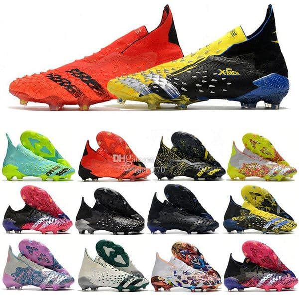 Classic Presdator Freak.1 2 3 Low FG Demonskin Black Shock Pink Football Boots Numbersup Showpiece Pack Football Shoes Demonskin Freak plus Wolve rine Soccer Cleats