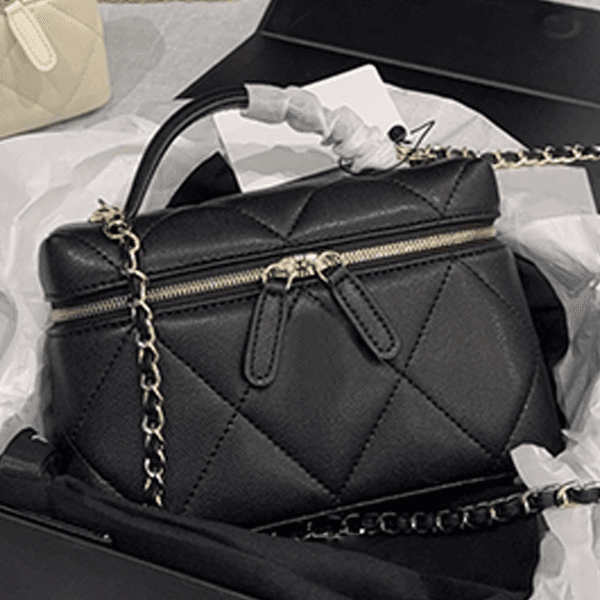 Classic large diamond-patterned bag fashion chain commuter bag retro box bag luxury designer bag women's single-shoulder bag high-end handbag practical crossbody bag