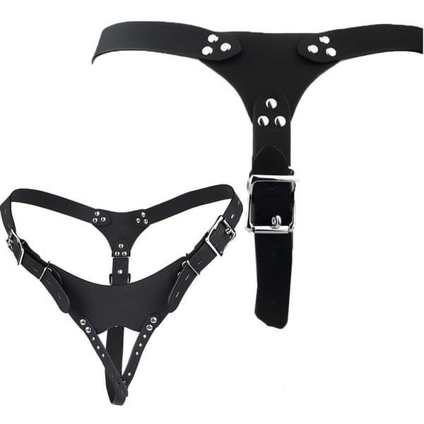 ANOSX Auxiliary Chastity Belt PU Leather Band For Metal Cock Cage Belts Male Accessory Harness Sex Toys Men