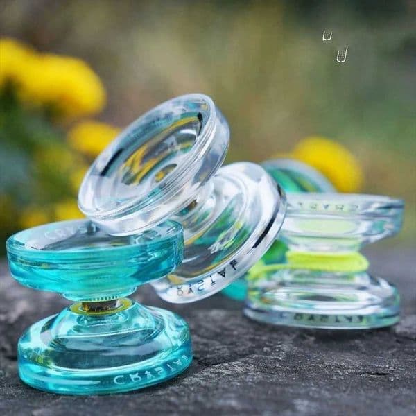 Transparent toys YOYO Crystal YoYo K2 Plastic Yo for Kids Beginner Replacement Unresponsive Bearing for Advancer X260403