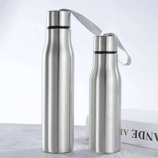 500ml/750ml Stainless Steel Drinking Cup with Handle Portable Cold Water Bottle for Cycling Sports Travel 26Y0403