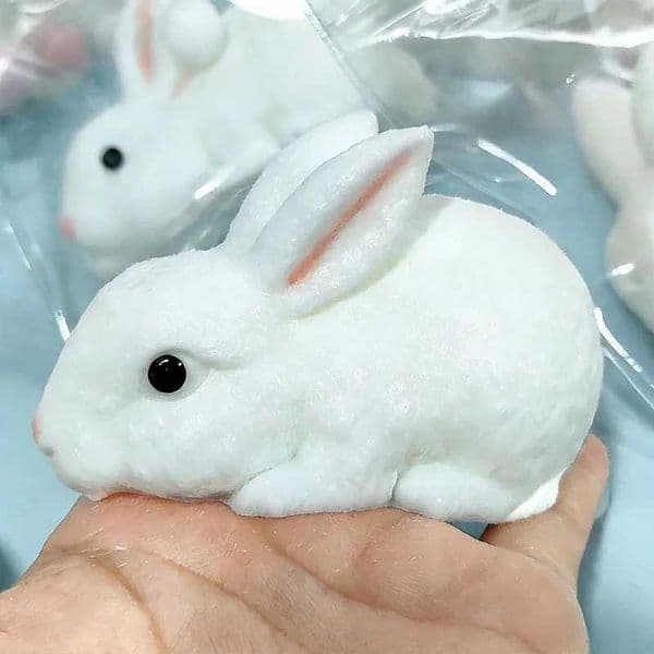 Squishy Cute Bunny Squeeze Toy Soft Kawaii Little White Rabbit Fidget Toy Anti Stress Release Hand Relax Gift Toy H260403
