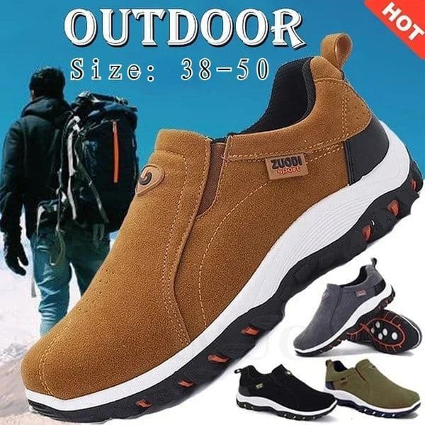 Outdoor Hiking Camping Light Running Jogging Casual Sports Mens Shoes Non-slip Loafers Hiking Shoes Large Size 38-50 260402