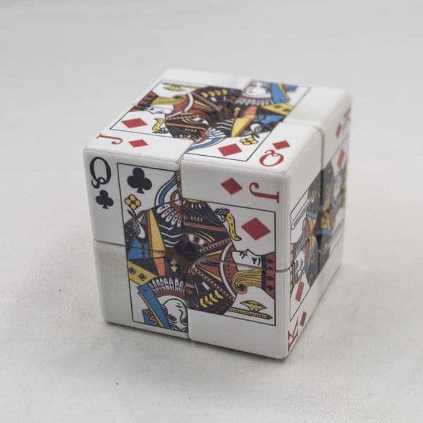 X-cube playing card pattern 2x2 cube 50mm personalized UV printing 2x2 cube creative pattern S260402