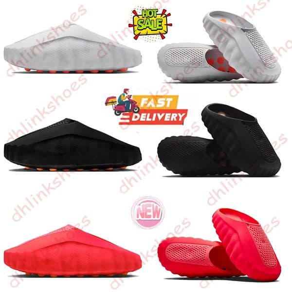 Desginer Mind 001 Slide Slides Mind001 Slippers Soft Rubber Tech Comfortable Sandals Mules Clog Black Red Bone Light Smoke Grey Men Women Summer sandal Shoes 36-46