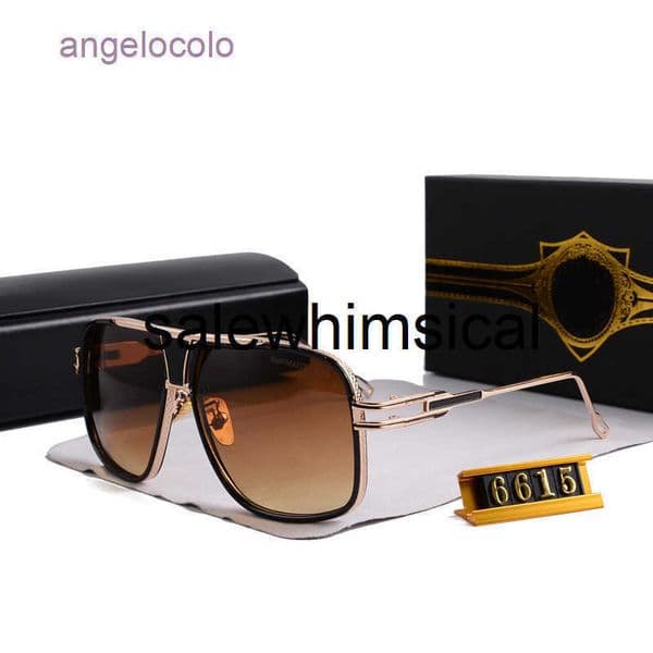 Designer Men Classic Brand Retro DTa Sunglasses Trendy Mens 6615 Fashionable Metal Womens Large Frame Tie Jiatis HN6H