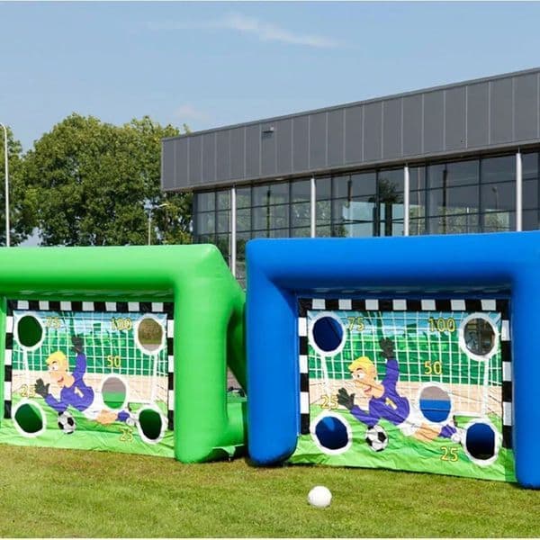 Commercial 0.55mm PVC Tarpaulin Inflatable Soccer Gate Football Kick Shooting Game Penalty Shootout For Sale thumbnail 2