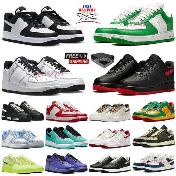 on af1s Designer Shoes Running shoes Sneakers Classic Triple White Black Red Wheat Panda Utility Starstruck White Ice Outdoor Sports Runners Unisex 36-47