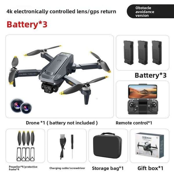 K811max Brushless GPS Auto Return Drone Aerial Camera Quadcopter Obstacle Avoidance Remote Control Aircraft Kuhangxin 26404