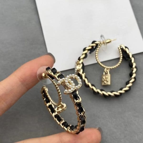 Designer earrings Hoop Earrings brass set letter earrings designer for women fashion luxury brand celebrity same style new earring top jewelry