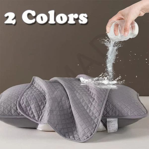 Waterproof Pillowcase Machine Washable Pillow Cover Bedroom Decor Suitable For With Children Adult Just Pillowcase No Pillow 260325