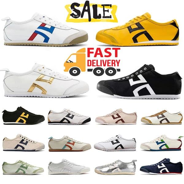 Designer Tigers Sneakers Mens Womens Casual Shoes MeXico 66 Silver Pink Birch Peacoat Tokuten Beige Grass Yellow Vintage Leather Lows Trainers Onitsukaes 36-45