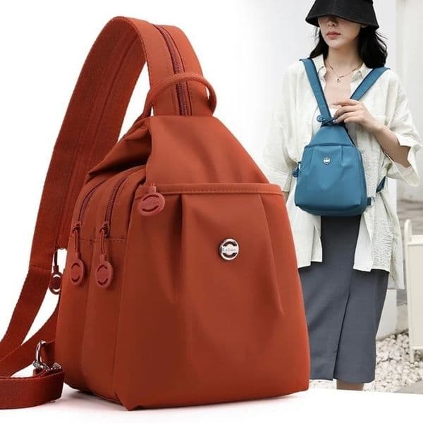 Fashion Oxford Fabric Backpack Multi Layer Large Capacity Chest Bags Multipurpose Waterproof Travel Bag Unisex 260403