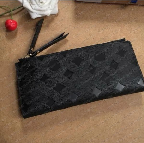 classic monogram clutch bag Adele wallet for women man multicolor coin purse card holder package Organizer wallet ladies zipper phone pouch pocket with dust bag