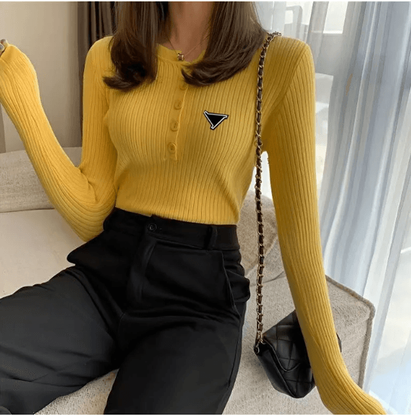 Designer Jumper Sweaters Women Knit Sweater Clothes Fashion Pullover Female Autumn Winter Clothing Ladies White Slim Fit Long Sleeves Elegant Casual Tops