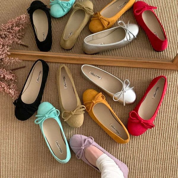 2026 Fashion Round Toe Women Flats Slip On Shoes Summer Spring Female Shallow Footwear Butterfly-Knot Ladies Flats Shoes 260402