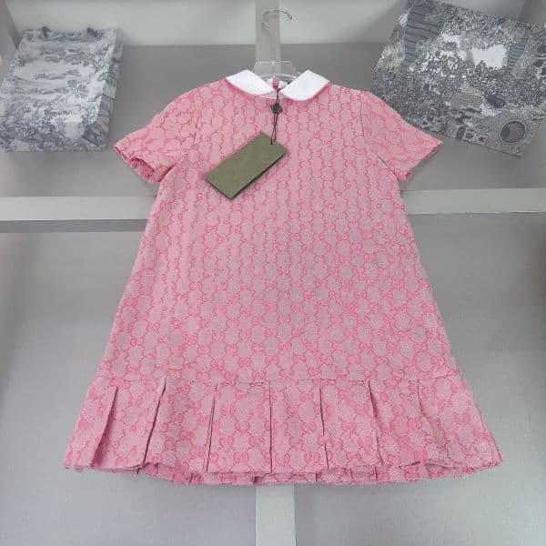 Children's designer luxury little girl long short skirt classic printed children's wear style men's and women's suit 90cm-150cm B602