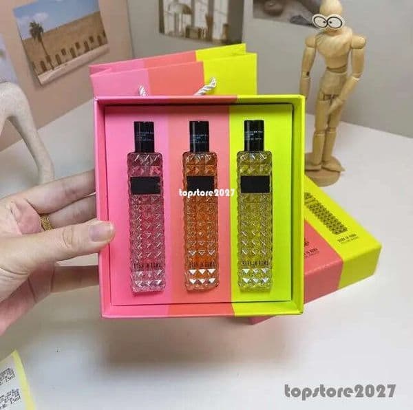 cologne perfume men Born in perfume women Roma Donna Perfume Set 3pcs*15ml Yellow Dream travel size High Quality Long Lasting Fragrance