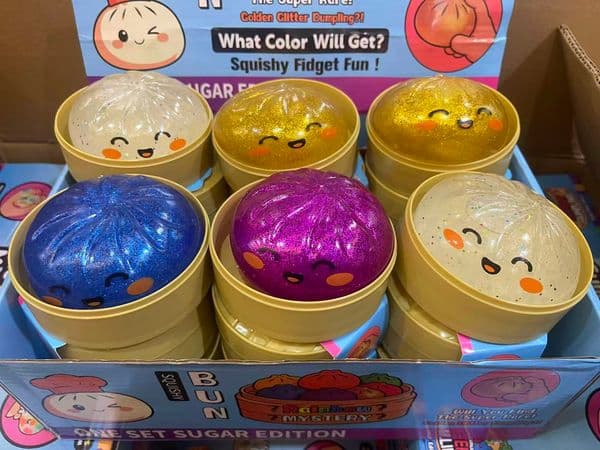 Hot Sell Dumpling Squishy with steamer Box reducing rebound toy Stress Relief Sensory Ball Decompression Toy For Adults 9d1