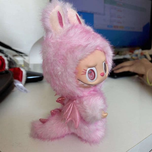 Doll Labubu DIY Custom ZIMOMO Leader Cute Little Angel Pink Butterfly Trendy Gift Doll