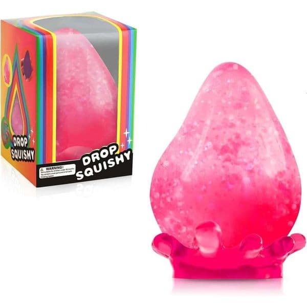 Fidget Toys Dream Drop, Cube Squishies Anxiety Relief, Ice Squishy Stress Cube-Drop Malt Sugar Balls, Sensory Ball for Kids with Autism Pink, 1 498