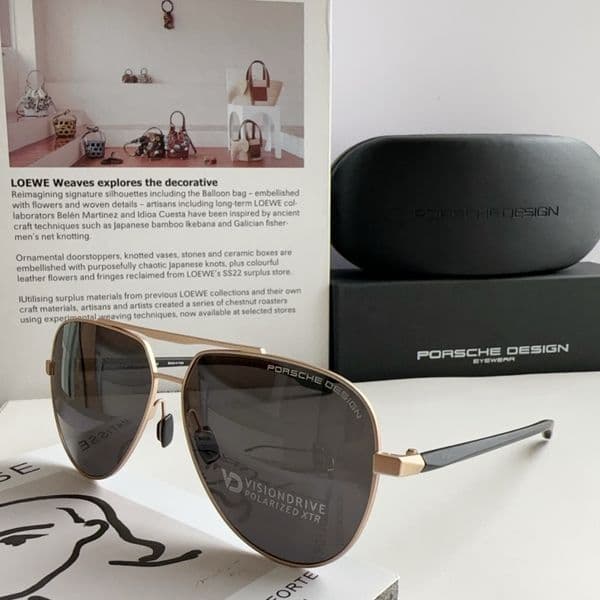 New PORSCH~ DESIGN P-8935 Pilot Eyewear High Quality Designer Sunglasses Fashion Luxury Classic UV400 Titanium Frame for Men Women With Original Box Size