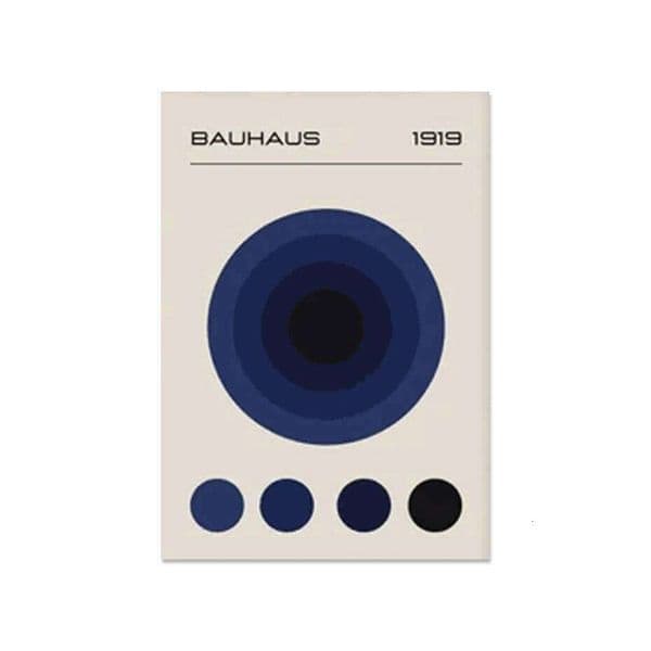 Mid Century Modern Bauhaus Abstract Geometric Posters Wall Art Canvas Painting Prints Pictures Gallery Living Room Interior H 26H0406