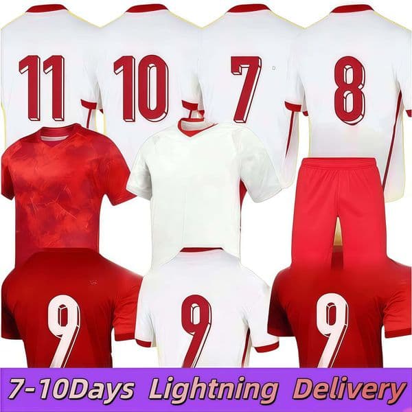 2026 World Cup Soccer Jerseys Poland Polska National Team LEWANDOWSKI BEDNAREK CASH ZIELINSKI SZYMANSKI KIWIOR Polish Kids Kit Football Shirt