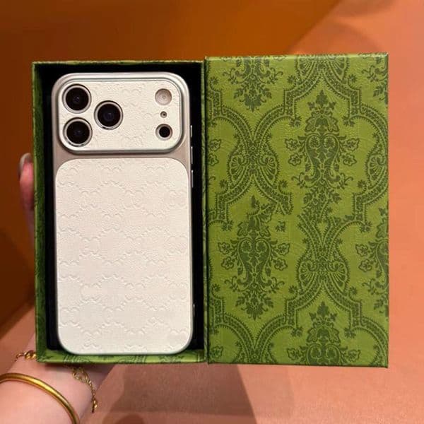 with box phone case Designer iPhone 17 Pro Max Case - Leather Cover with Pocket, Fits 16 ProMax, 15 14 13 12 Plus Pocket wallet Phone Case