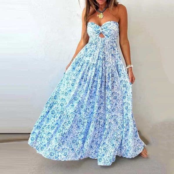Sless Pleated Beach Maxi Dress Sexy Ladies Off Shoulder Summer Long Dress 2026 Fashion Backless Swing Holiday Dresses J260406