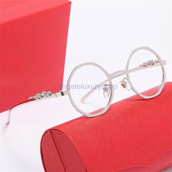 designer sunglasses lunette cartiiers sunglasses Leopard Full Frame Sunglasses for Men Unique Street Fashion Sunglasses Polygonal Optical Glasses for Women