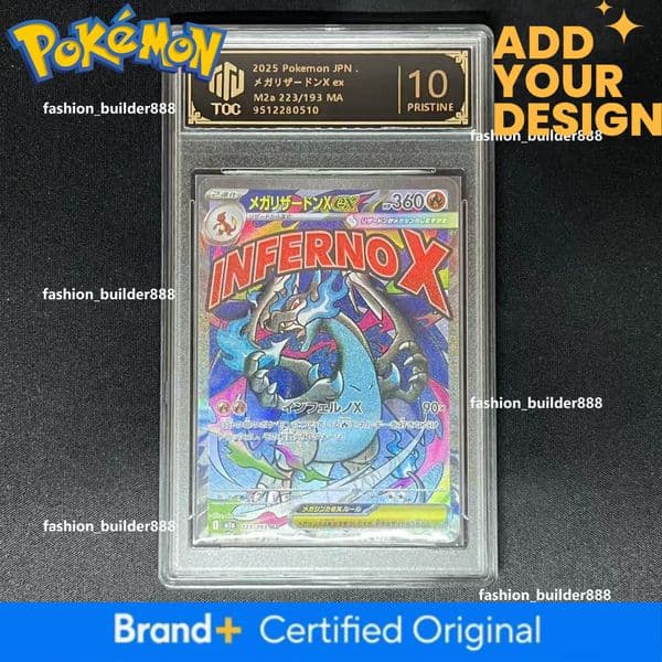 Pokemon Cards Rating Cards Mewtwo Psyduck Charizard Dream Trading Company Japanese Version Graded Cards Two-Player Battle Cards Blind Box