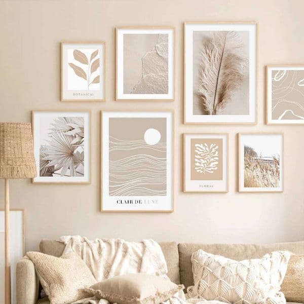 2026 New Modern Abstract Line Floral Leaves Sea Posters Canvas Painting Wall Art Print Pictures Bedroom Living Room Interior Home Decor Free