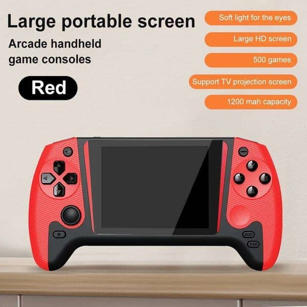 3.5inch LCD Screen Retro Handheld Built-in 500 Games Gaming 1200mAh Nostalgic Game Console for Kids Adults 26Y0406