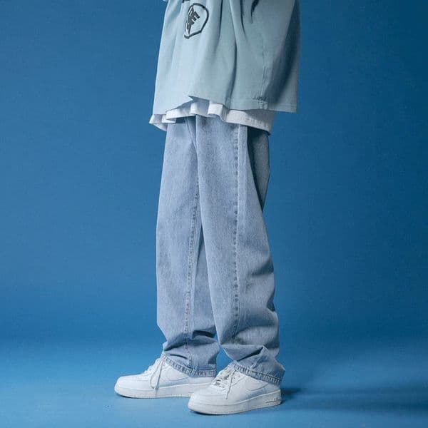 Mens Jeans Large Denim for Teens Trousers Men Jean Baggy Pants Fashion Man Male Trendyol Streetwear Korean 260330BANJIA