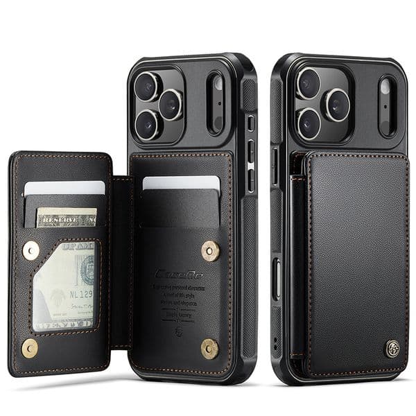 Multifunctional Flap Card Pocket Phone Case For Iphone 17 16 15 14 13 Pro 12 Max Plus Large Capacity 17Promax Phone Case 17Pro Hard 16Promax Cover 15Promax 16Pro Shell