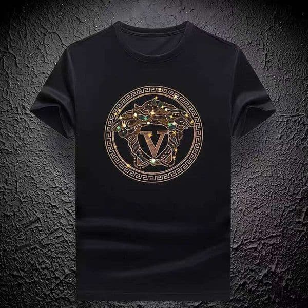 Luxurious Design Fashion Trend Men Cotton Casual Breathable Comfortable Summer High-Quality Short Sleeved Men's T-Shirt
