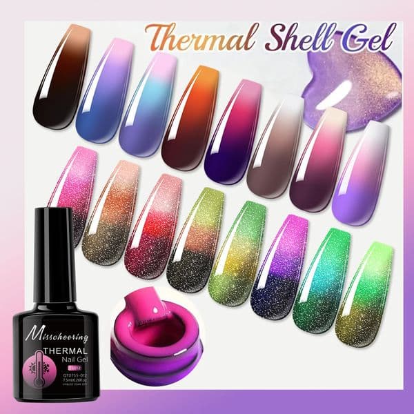 75ml Color Changing Gel Nail Polish - Temperature-Sensitive - Soak Off UV LED Nail Art Manicure Gel Polish for Salon Use 260330