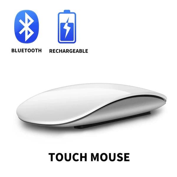 Bluetooth 5.0 Wireless Mouse Rechargeable Silent Multi Arc Touch Mice Ultrathin Magic For Laptop iPad Mac PC