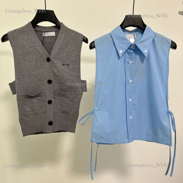 designer miue clothes women muimuipurse Women's Clothing M Brand 26 Summer New College Style Patterned Doll Collar Short Sleeve Shirt + Skirt Set for Women b2