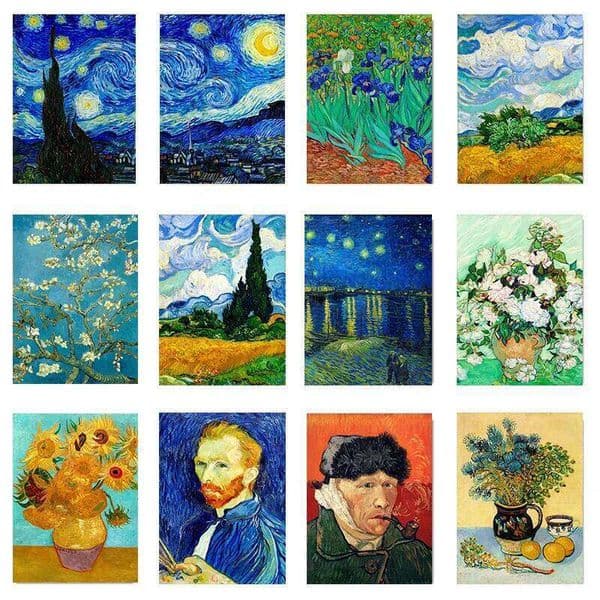 Vincent Van Gogh Collection Paintings Canvas Prints Posters Impressionism Artworks Wall Art Pictures for Home Living Room Decor 26H0406