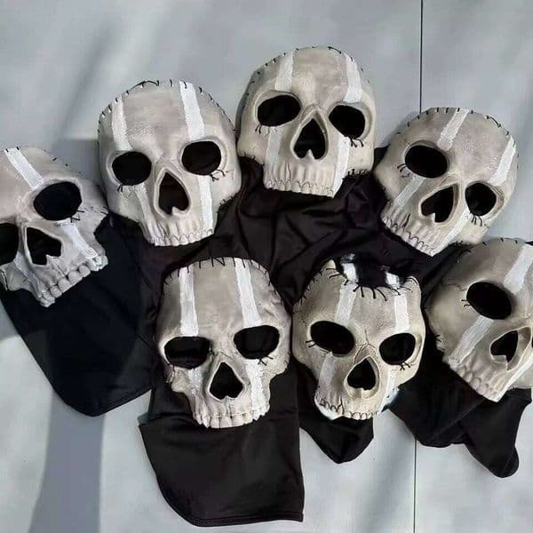 2026 New Special Ghost COD Cosplay Halloween Airsoft Tactical Skull Full Mask Man Novelty Cool Scary Accessories 26Y0406