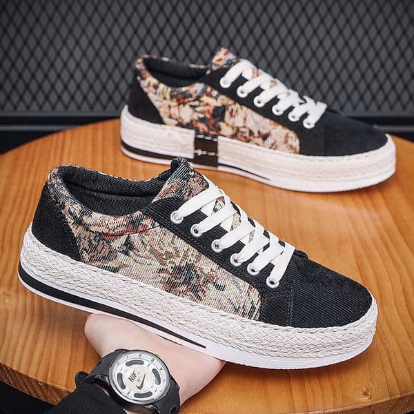 Men Casual Shoes Canvas Shoes Breathable Trendy Soft Sole Chinese Design Fashion Comfort Free shipping