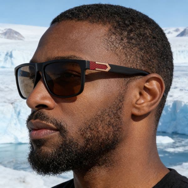 2025 New Fashion Square Frame Polarized Personalized Trendy Outdoor Street Style Sun Protection Sunglasses for Men,