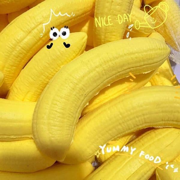 - Slow Rebound, Stress Relief for Students, Soft and Wet Banana Fleshy Squishy Toy 21c