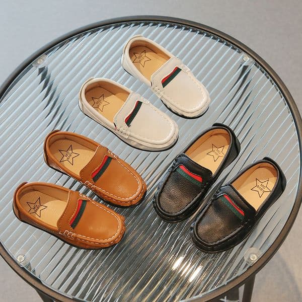 Boys Loafers Shoes Fashion Design Kids Leather Shoes Boys Soft Casual Shoes Umshop Toddler Loafers Slip On Sizes US9C-US3Y U02087