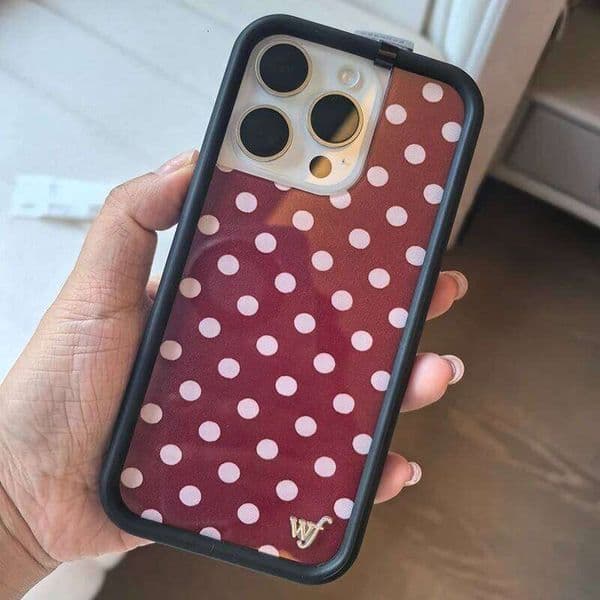 Wildflower Colors Polka Dots Phone Case for iPhone 16 15 14 13 12 17 Pro Max Plus Air ins Blue Red Wave point WF Cover Coque 26L0406
