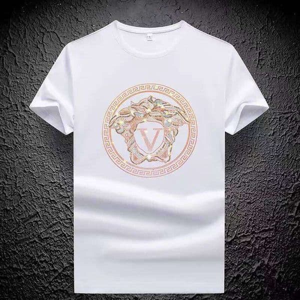 Luxurious Design Fashion Trend Men Cotton Casual Breathable Comfortable Summer High-Quality Short Sleeved Men's T-Shirt pullover