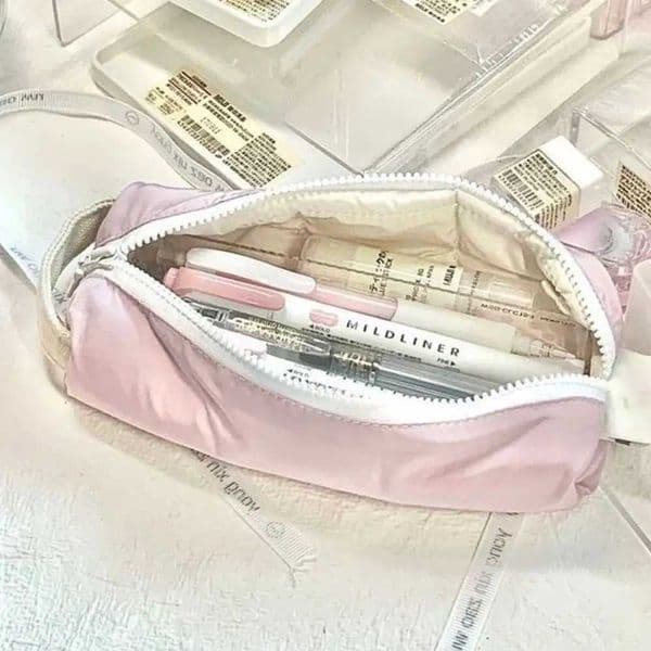 Large Capacity Pencil Pouch Pencil Box Desktop Storage Bags Pencil Case Pen Bag Stationery Bag H260406